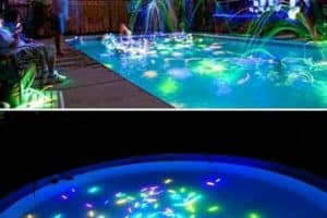 piscinas para celebrar cumpleaños de noche