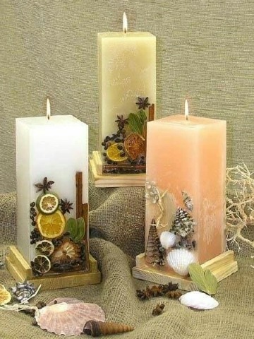 ideas de como decorar velas artesanales