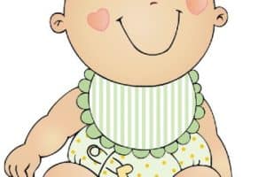 dibujos de bebes para baby shower niño
