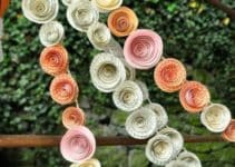 guirnaldas de flores de papel para embellecer tu ambiente