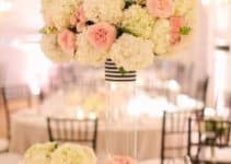 elegantes adornos y centros de mesa de cristal para 1 boda
