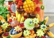 curiosos arreglos de mesa con frutas para fiestas 2019