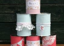 adornos con latas de leche decoradas 4 diseños
