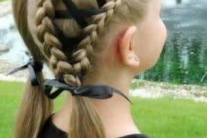 peinados de niñas con cintas facil