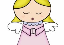 dibujos de angeles para bautizo para decorar tus recuerdos