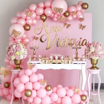 decoracion de fiestas para niñas con globos