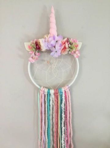 decoracion de unicornio para niña atrapasueño