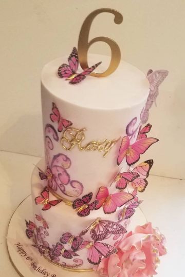 mariposas para decorar cumpleaños pastel