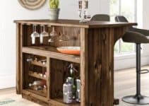 4 hermosas barras de madera para bar en casa