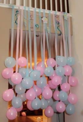 ideas para baby shower con globos