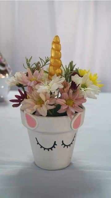 decoracion de unicornio bebe para cumpleaños