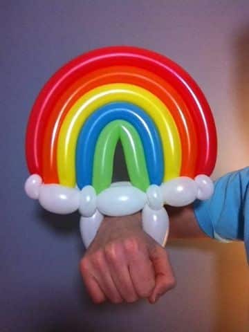 divertida decoracion de globos para niños