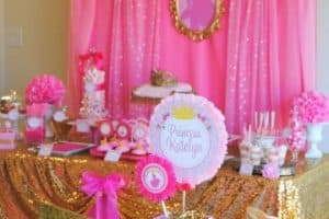 decoración para cumpleaños de princesa para niña pequeña