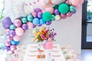 decoracion para cumpleaños de niña de 1 año para mesas