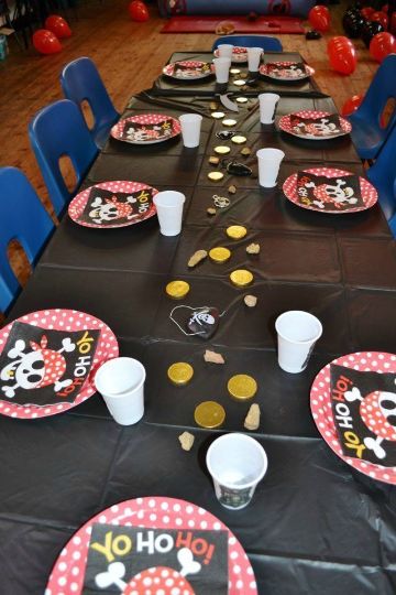 decoracion de piratas para fiestas infantiles para mesas
