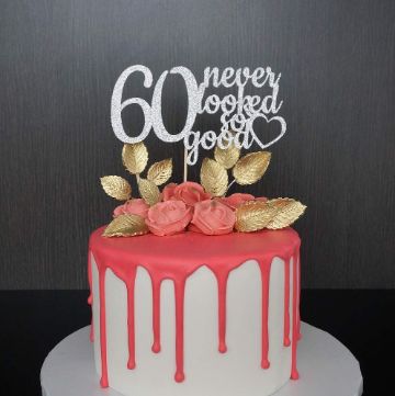 torta para decoracion para 60 años mujer