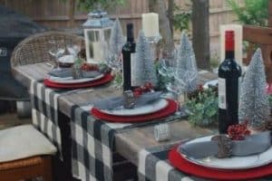 decoracion navideña para patios para cenar