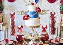 4 formas de decorar una mesa de dulces de blanca nieves