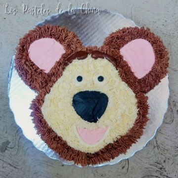 torta de masha y el oso en crema sencilla