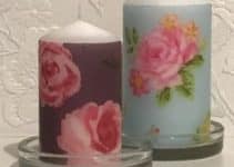 4 ideas para tener unas velas decoradas con servilletas