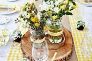 4 ideas para hacer un centro de mesa campestre para bodas