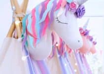 4 hermosos adornos con globos de unicornio para fiestas