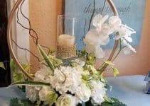 4 sencillas ideas para hacer centros de mesa con aros