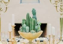 4 ideas de arreglos de mesa con cactus para bodas