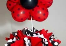 3 centros de mesa de ladybug para fiestas de niñas