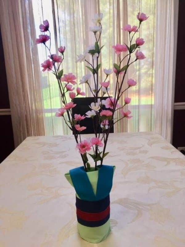 centros de mesa de mulan con flores