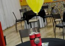 2 tipos de centros de mesa de fortnite para fiestas de niños