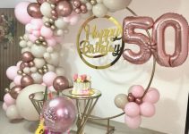 como crear decoración cumpleaños 50 mujer