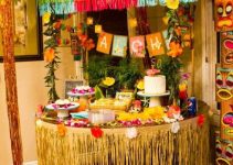 4 formas de armar decoración cumpleaños hawaii