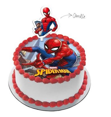 tortas de Spiderman en crema
