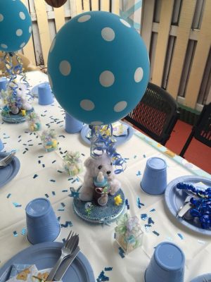 centros de mesa para ninos con globos ideales para baby shower