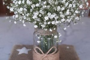 4 Imágenes de decoración con flores para bautizo