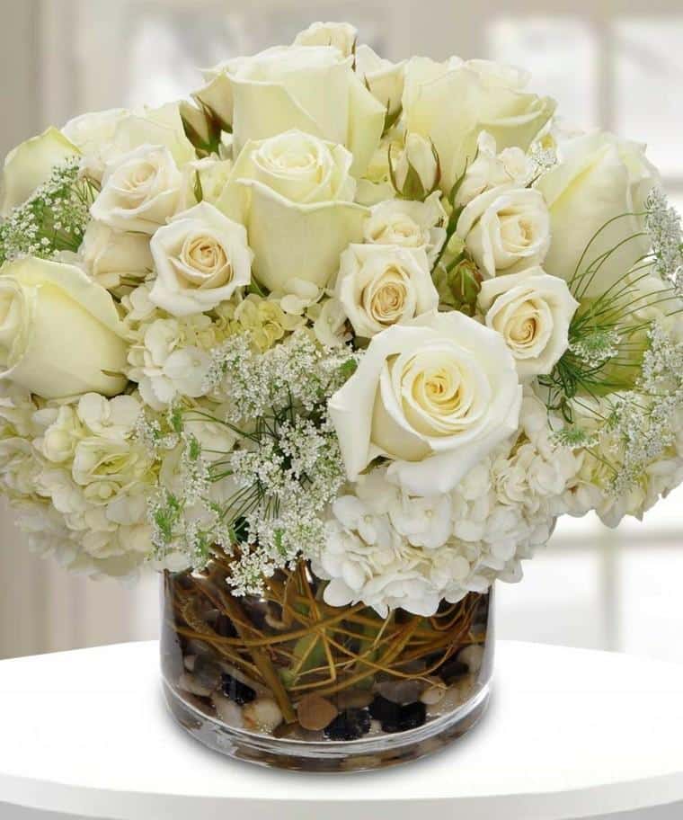 flores blancas para bodas de oro
