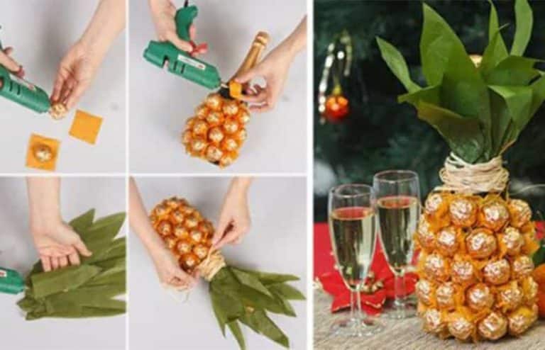 Frescos centros de mesa piña decorados para 5 fiestas