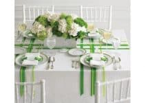 4 originales centros de mesa verde esmeralda distinguidos