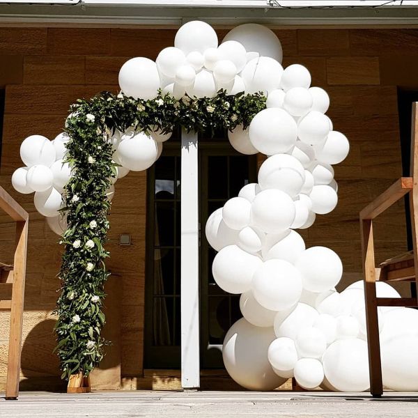 decoración con globos matrimonio gigantes