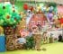 una decoración de granja de zenon niños de 3 años
