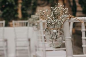 bodas de cristal decoración adornos para sillas