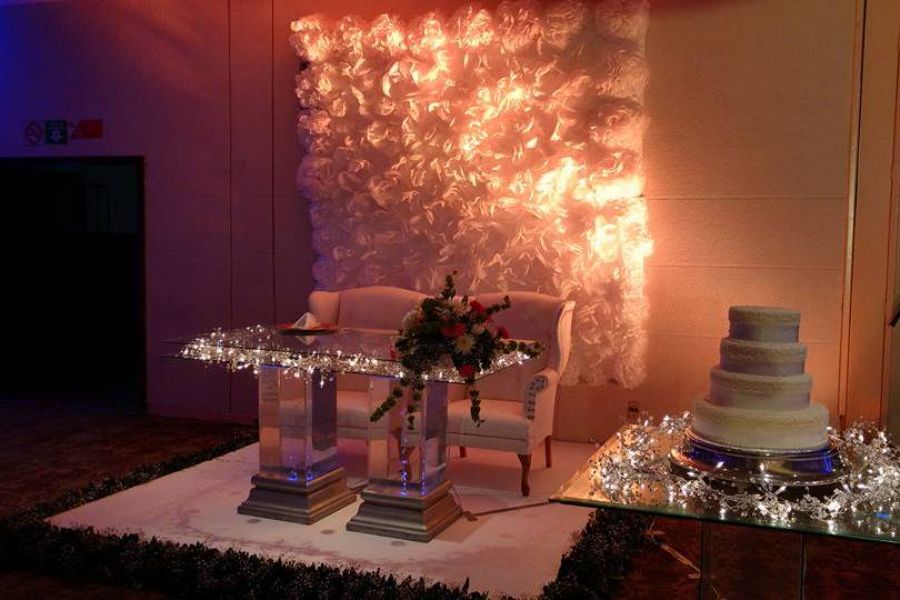 bodas de cristal decoración mobiliario