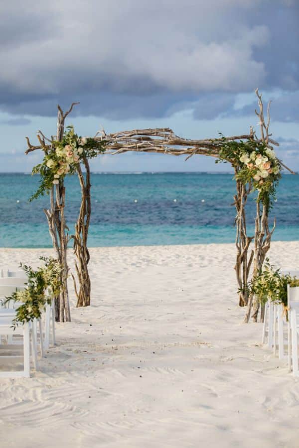 decoración bodas de playa marcos