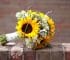 4 ramos de girasoles para novia y otros detalles