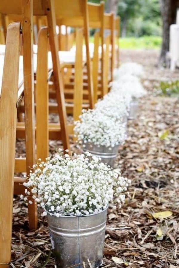 decoración con flores para matrimonio paniculata 